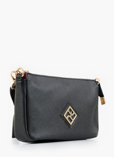 Γυναικείες Τσάντες 90825.S Μαύρο ECOleather Mortoglou
