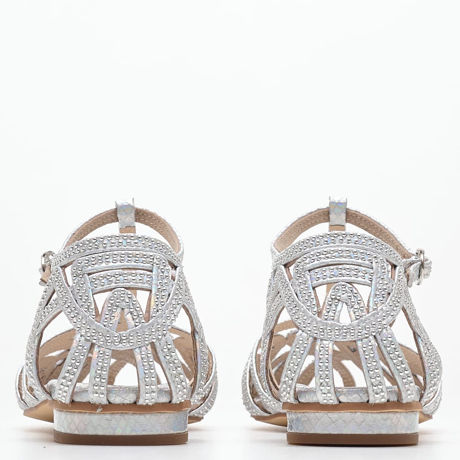 Women Flats Τ.5165 Silver ECOleather Mortoglou Women Flats Τ.5165 Silver ECOleather Mortoglou
