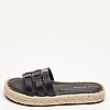 Women Flats Authentic.Flat Black Leather Tommy Hilfiger Women Flats Authentic.Flat Black Leather Tommy Hilfiger