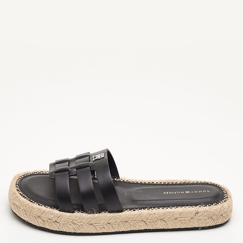 Γυναικεία Flats Authentic.Flat Μαύρο Δέρμα Tommy Hilfiger