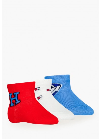 Babysock.Giftbox.B Multi Βαμβάκι Tommy Hilfiger