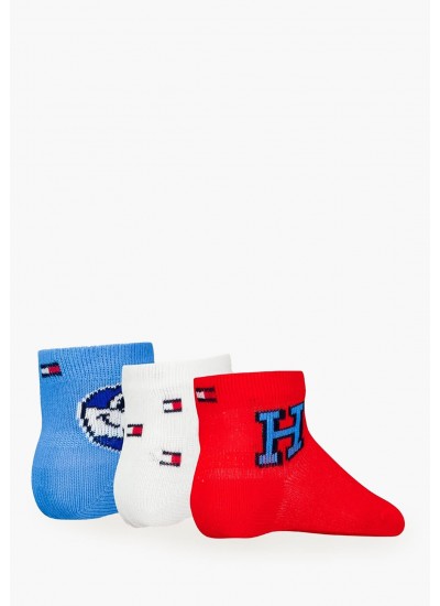 Babysock.Giftbox.B Multi Βαμβάκι Tommy Hilfiger