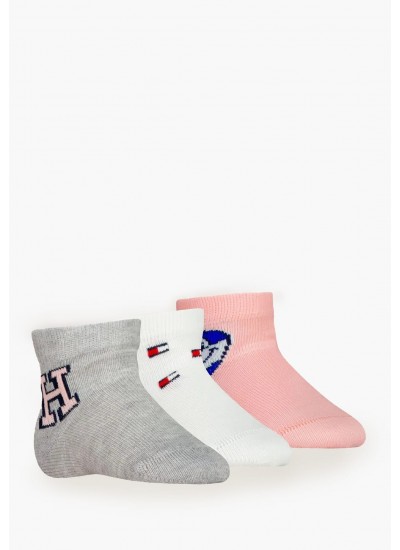 Babysock.Giftbox.G Multi Βαμβάκι Tommy Hilfiger