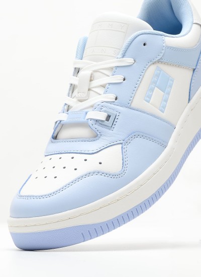 Γυναικεία Παπούτσια Casual Highcut.Basket Multi Δέρμα Tommy Hilfiger