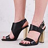 Γυναικεία Πέδιλα Block.Highheel Μαύρο Δέρμα Tommy Hilfiger Γυναικεία Πέδιλα Block.Highheel Μαύρο Δέρμα Tommy Hilfiger