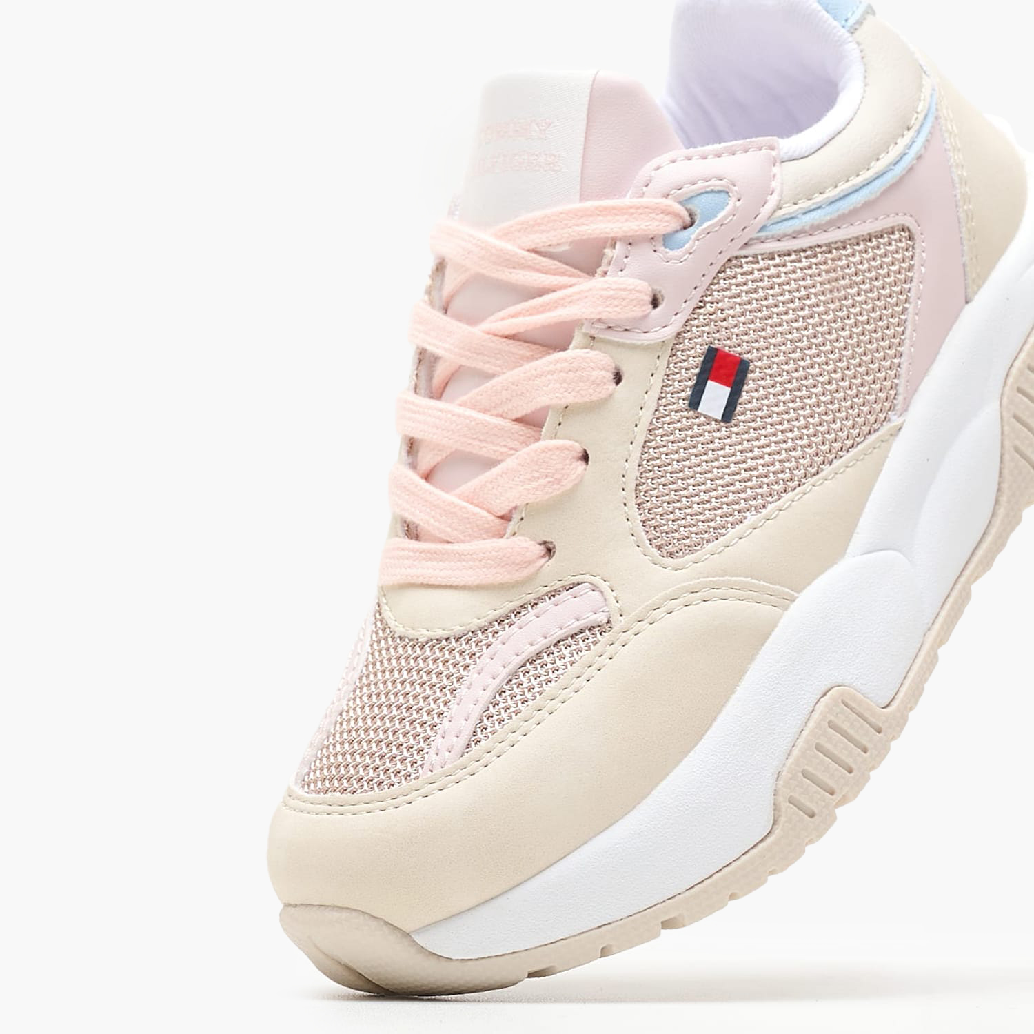 Παιδικά Παπούτσια Casual Bp.Sneaker Μπεζ Ύφασμα Tommy Hilfiger