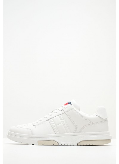 Men Casual Shoes Brooklyn White Leather Tommy Hilfiger