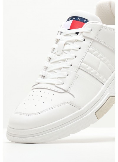 Men Casual Shoes Brooklyn White Leather Tommy Hilfiger
