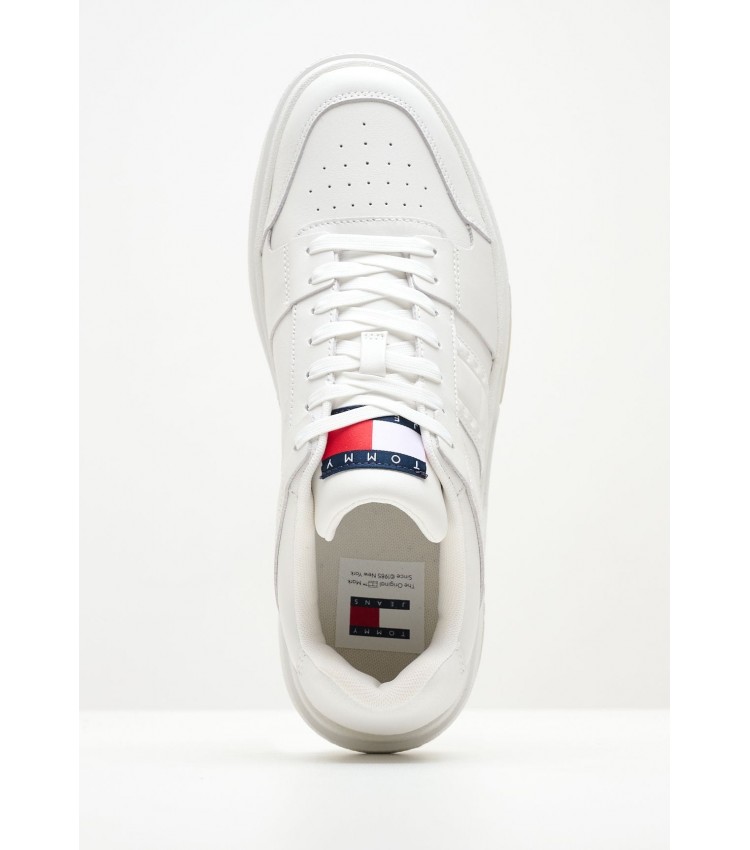 Men Casual Shoes Brooklyn White Leather Tommy Hilfiger