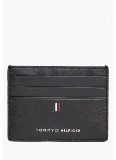 Ανδρικά Πορτοφόλια Corp.Leather Καφέ Δέρμα Tommy Hilfiger
