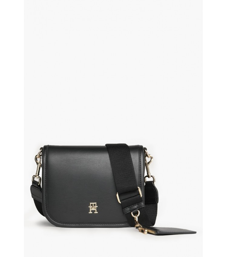 Women Bags City.Crossover Black ECOleather Tommy Hilfiger