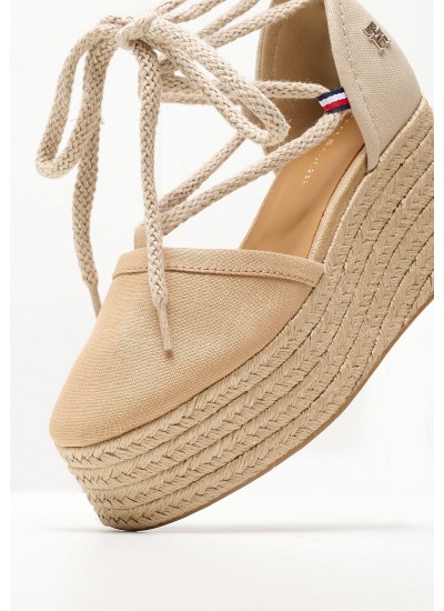 Women Espadrilles Flat.Espadrille Black Fabic Tommy Hilfiger