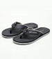 Men Flip Flops & Sandals Comfort.Beach Black ECOleather Tommy Hilfiger
