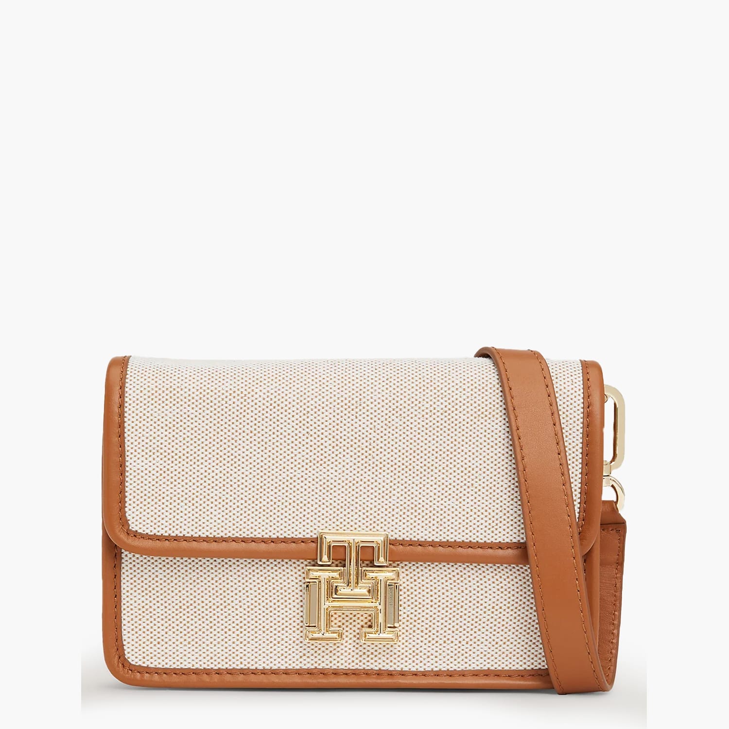 Γυναικείες Τσάντες Cross.Canvas Μπεζ Ύφασμα Tommy Hilfiger