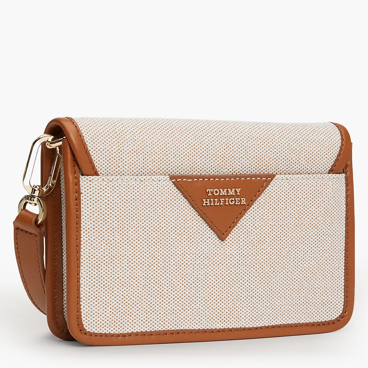 Γυναικείες Τσάντες Cross.Canvas Μπεζ Ύφασμα Tommy Hilfiger