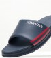 Men Flip Flops & Sandals Density.Pool Blue ECOleather Tommy Hilfiger