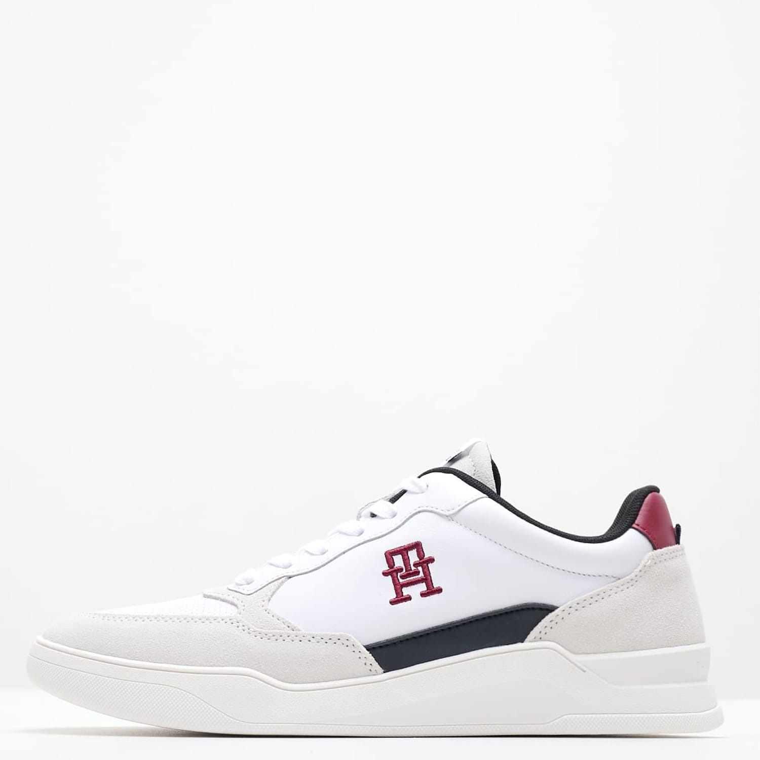 Ανδρικά Παπούτσια Casual Elv.Cupsole Άσπρο Δέρμα Tommy Hilfiger