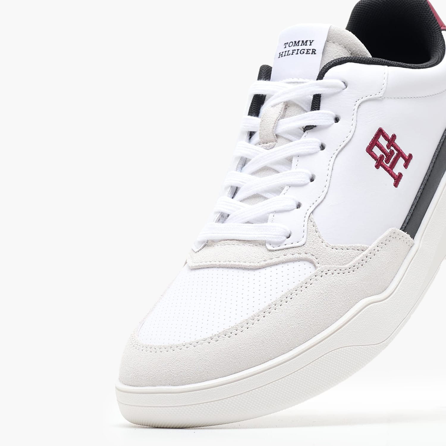 Ανδρικά Παπούτσια Casual Elv.Cupsole Άσπρο Δέρμα Tommy Hilfiger