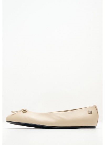 Γυναικεία Flats Salto.Baixo Μπεζ 'Υφασμα Schutz