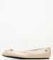 Women Balerinas Ess.Ballerina Beige Leather Tommy Hilfiger