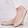 Women Balerinas Ess.Ballerina Beige Leather Tommy Hilfiger Women Balerinas Ess.Ballerina Beige Leather Tommy Hilfiger
