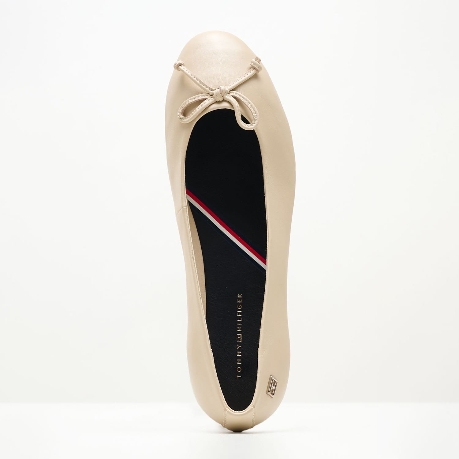 Women Balerinas Ess.Ballerina Beige Leather Tommy Hilfiger Women Balerinas Ess.Ballerina Beige Leather Tommy Hilfiger
