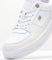 Women Casual Shoes Ess.Basket White Leather Tommy Hilfiger