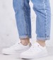 Women Casual Shoes Ess.Basket White Leather Tommy Hilfiger