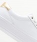 Women Casual Shoes Essen.Vulc White Leather Tommy Hilfiger