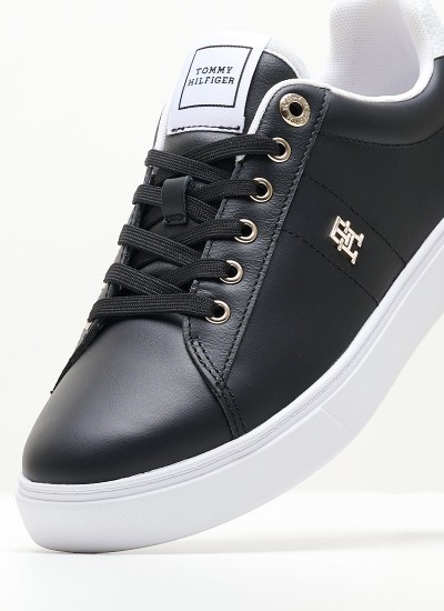 Γυναικεία Παπούτσια Casual Highcut.Basket Multi Δέρμα Tommy Hilfiger