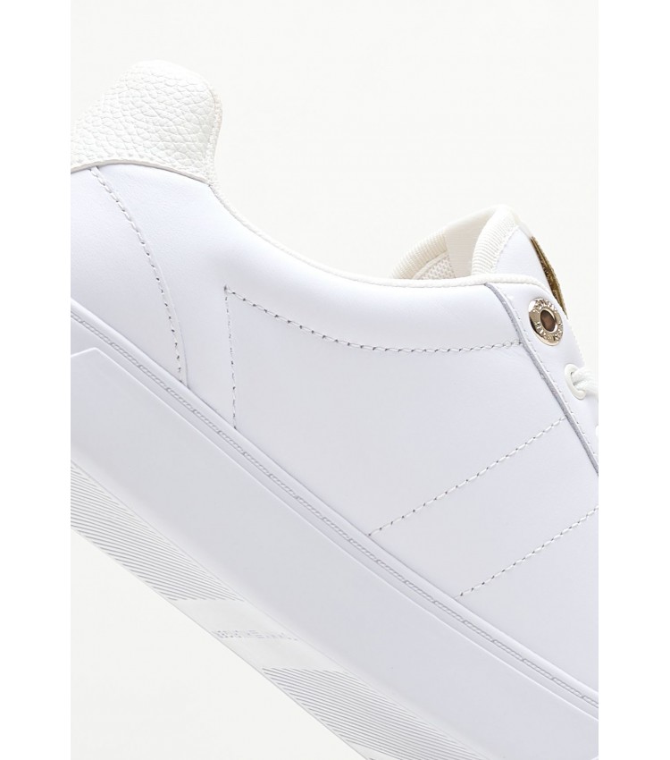 Γυναικεία Παπούτσια Casual Essential.Elevated Άσπρο Δέρμα Tommy Hilfiger