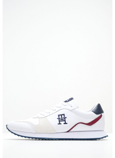 Men Casual Shoes Evo.Mix White Leather Tommy Hilfiger