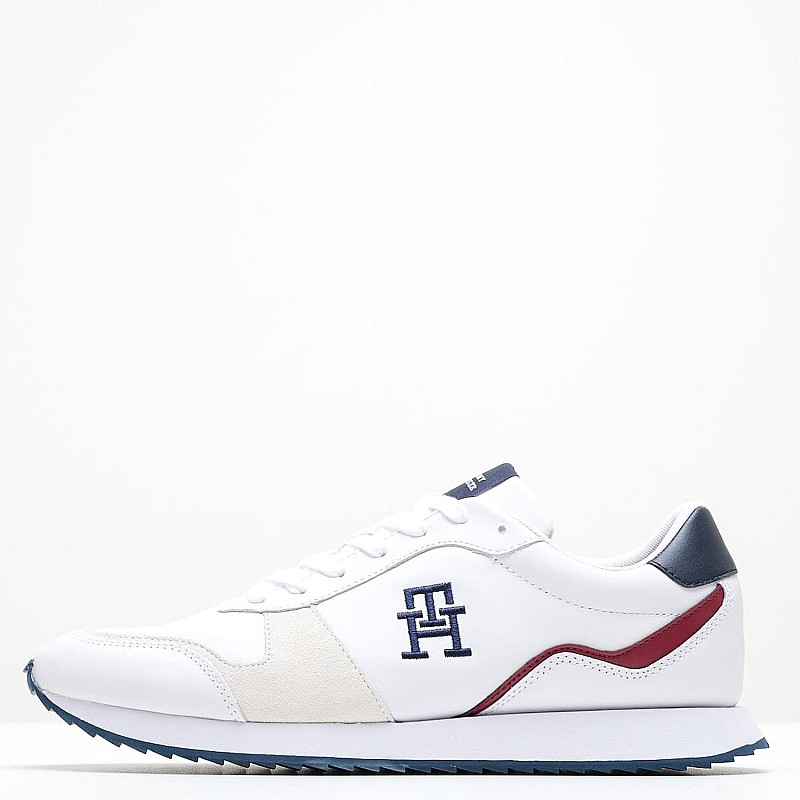 Ανδρικά Παπούτσια Casual Evo.Mix Άσπρο Δέρμα Tommy Hilfiger