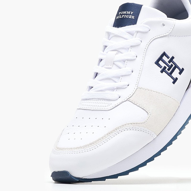 Ανδρικά Παπούτσια Casual Evo.Mix Άσπρο Δέρμα Tommy Hilfiger