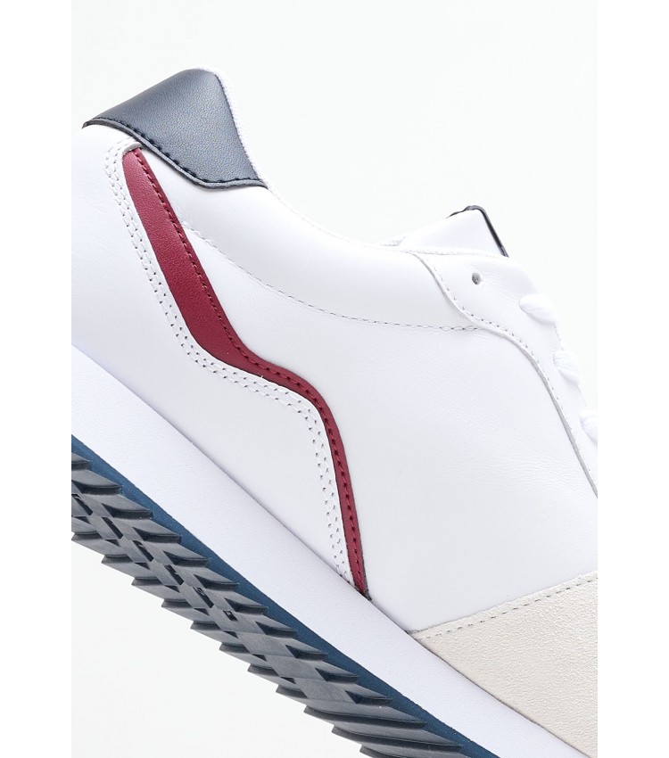 Men Casual Shoes Evo.Mix White Leather Tommy Hilfiger