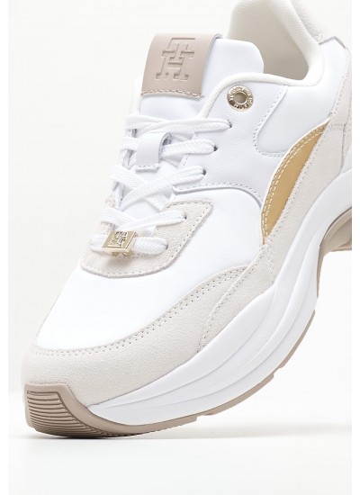 Women Casual Shoes Feminine.Hard White Tommy Hilfiger