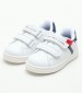 Kids Casual Shoes Flag.Snkr White ECOleather Tommy Hilfiger