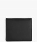 Men Wallets Folded.Cc Black Leather Tommy Hilfiger