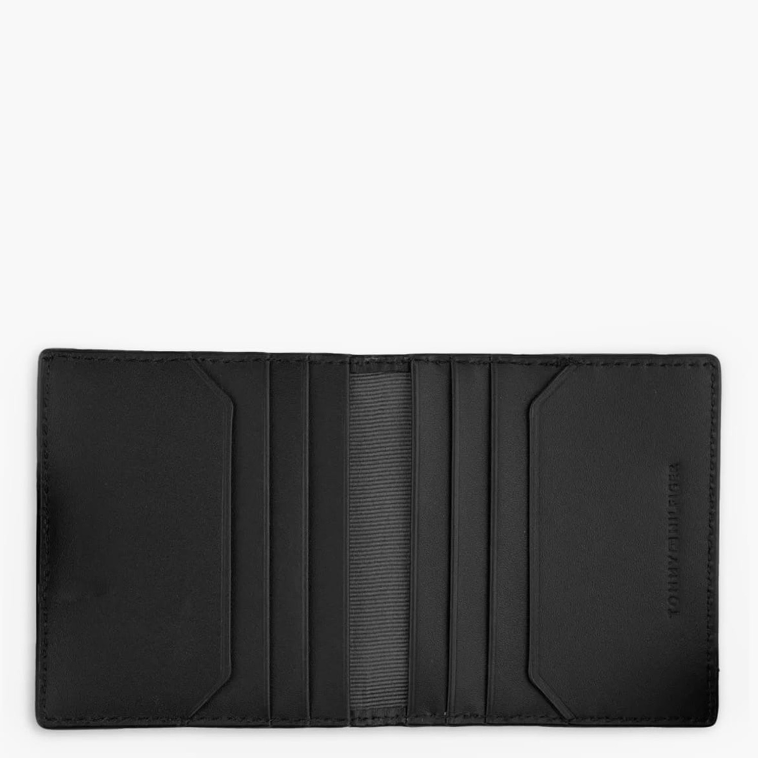Men Wallets Folded.Cc Black Leather Tommy Hilfiger Men Wallets Folded.Cc Black Leather Tommy Hilfiger