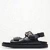 Γυναικεία Flats Hardware.Sandal Μαύρο Δέρμα Tommy Hilfiger