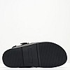 Γυναικεία Flats Hardware.Sandal Μαύρο Δέρμα Tommy Hilfiger