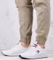 Men Casual Shoes Jeans.Flexi White Leather Tommy Hilfiger