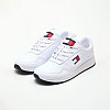 Ανδρικά Παπούτσια Casual Jeans.Flexi Άσπρο Δέρμα Tommy Hilfiger Casual - Sneakers Tommy Hilfiger Jeans.Flexi-White