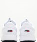 Men Casual Shoes Jeans.Flexi White Leather Tommy Hilfiger