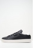 Ανδρικά Παπούτσια Casual Lea.Cupsole Μαύρο Δέρμα Tommy Hilfiger
