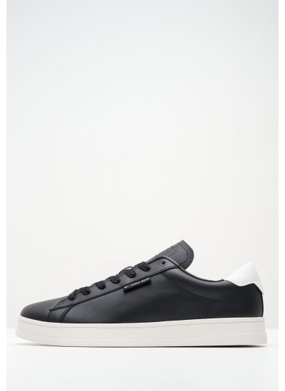 Men Casual Shoes London.Street Black ECOleather Pepe Jeans