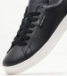 Men Casual Shoes Lea.Cupsole Black Leather Tommy Hilfiger