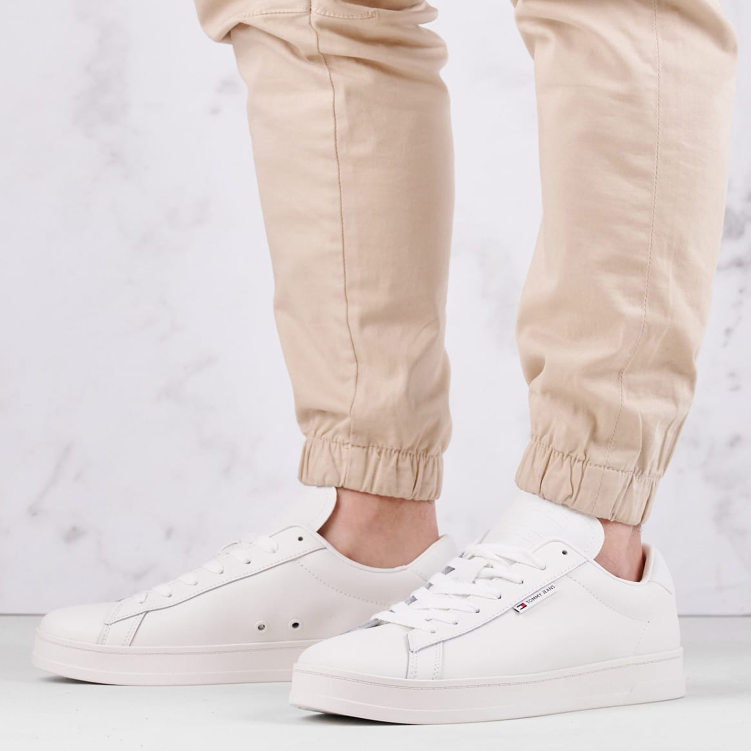 Men Casual Shoes Lea.Cupsole White Leather Tommy Hilfiger Men Casual Shoes Lea.Cupsole White Leather Tommy Hilfiger