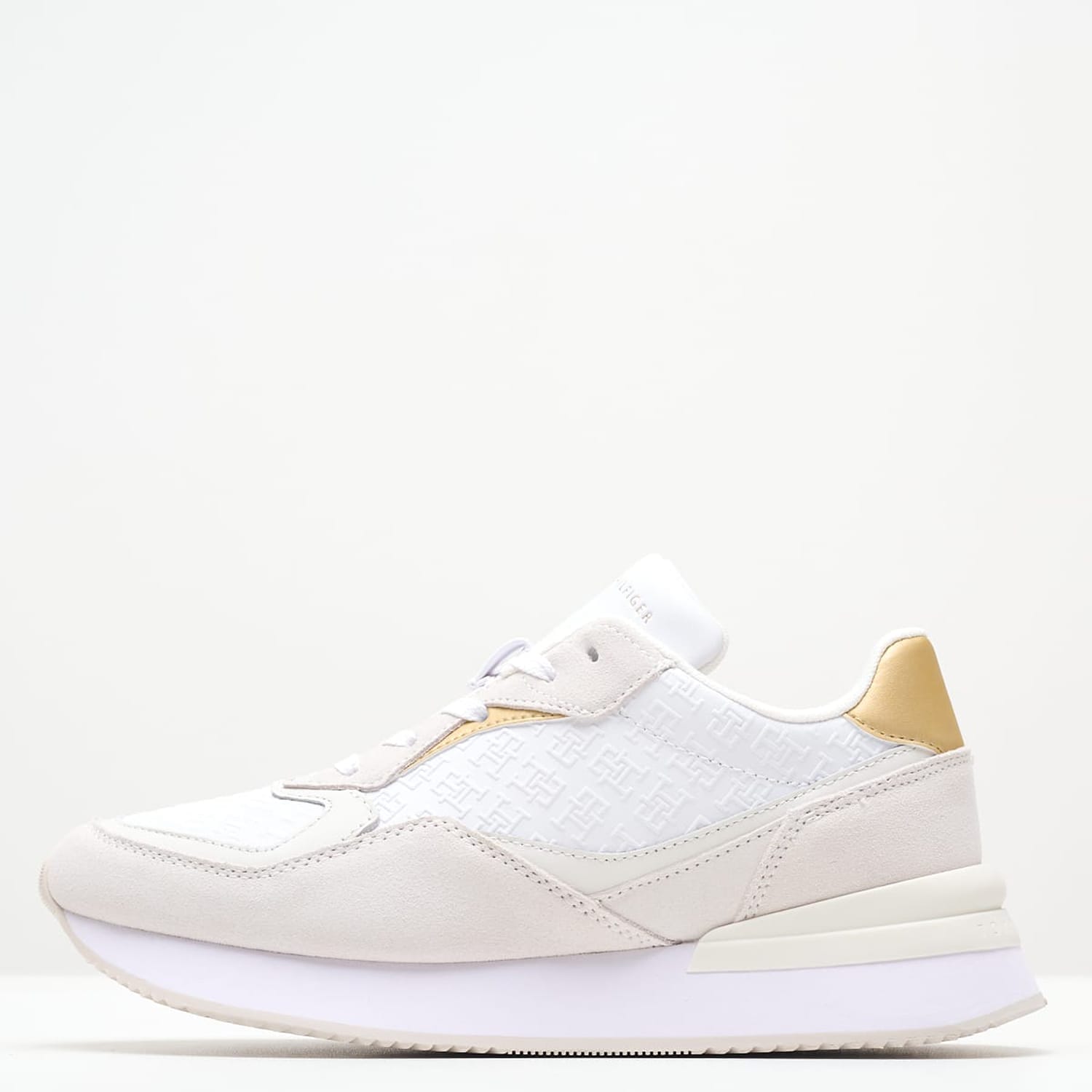 Γυναικεία Παπούτσια Casual Lux.Runner Άσπρο Δέρμα Tommy Hilfiger