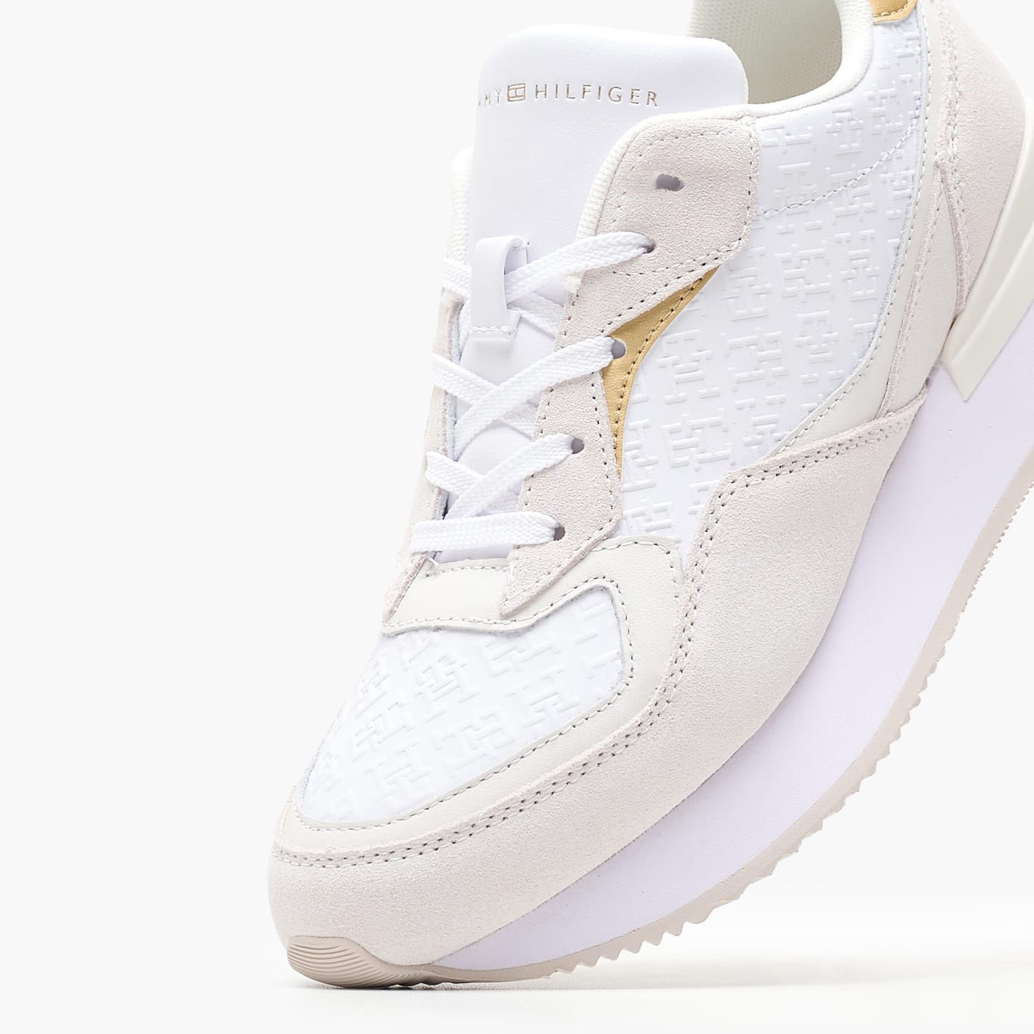 Γυναικεία Παπούτσια Casual Lux.Runner Άσπρο Δέρμα Tommy Hilfiger